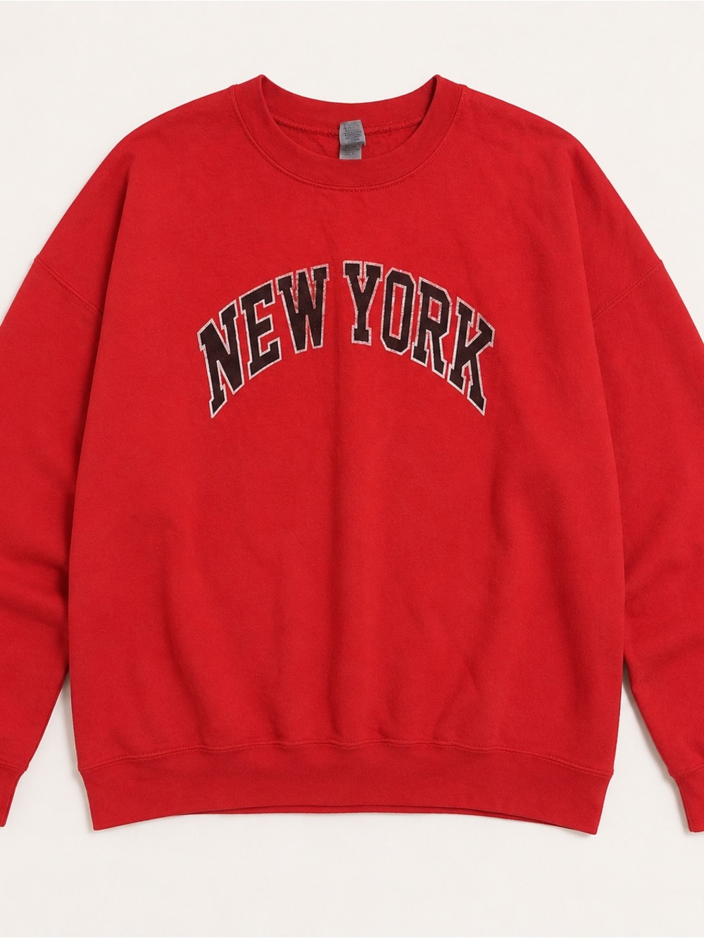 Red New York Graphic Crewneck Sweater